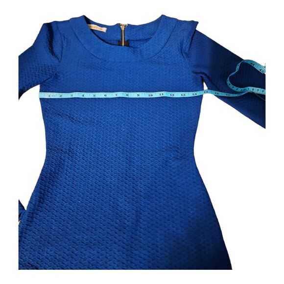 Arden B. Small Blue Long Sleeve Mini Dress - Picture 4 of 7